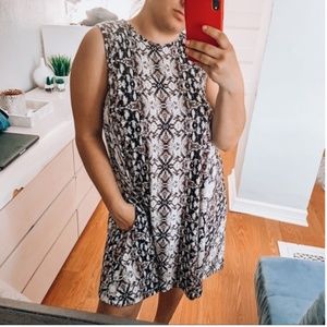 Nicole Miller Snakeskin Sleeveless Dress Size L